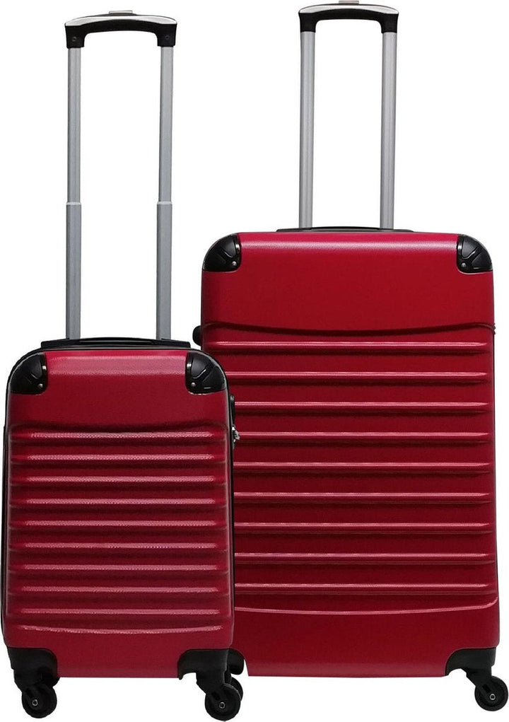 Stijlvolle Siena Rosso hardshell bagageset - Met soepele wielen en cijferslot voor veilige vakanties.