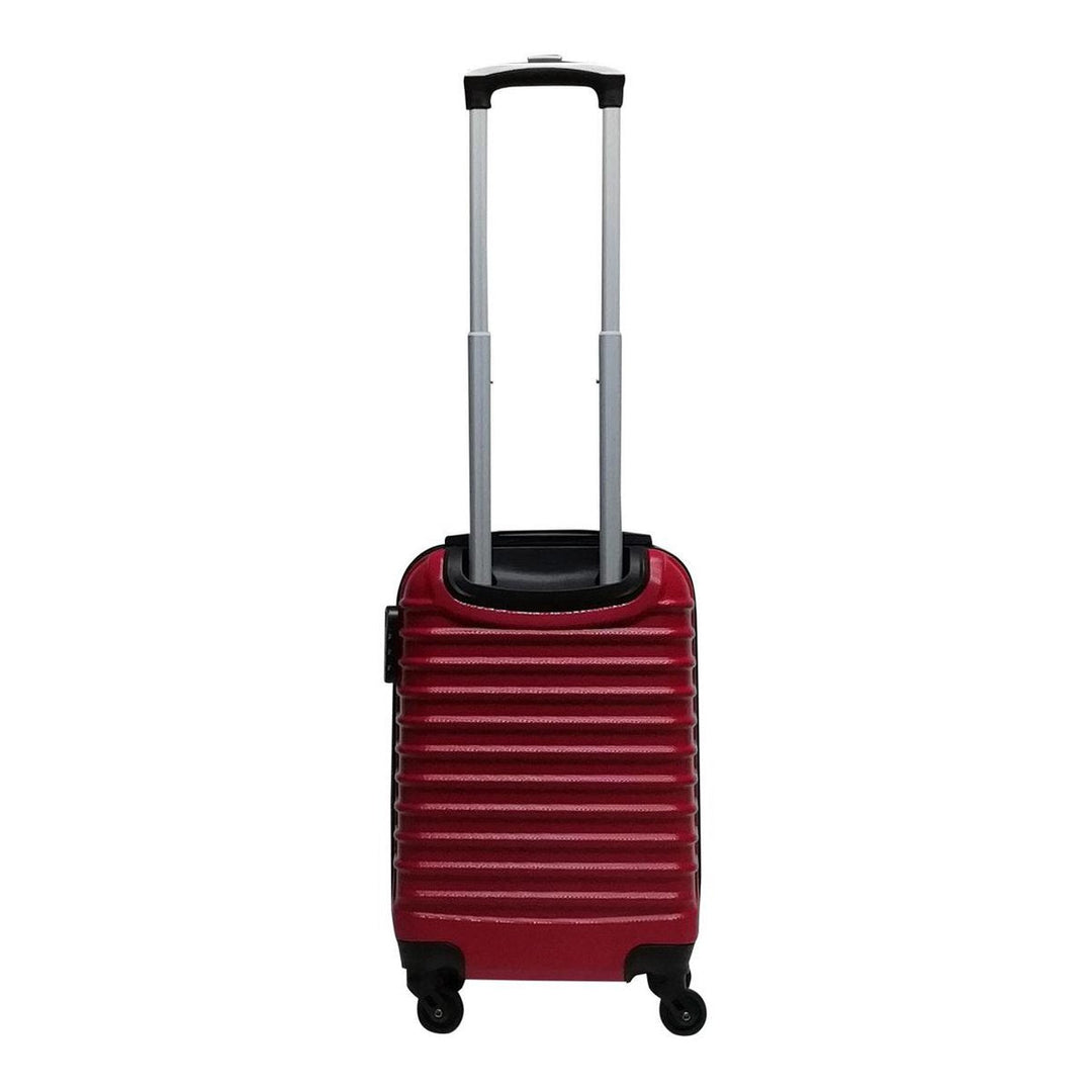 Praktische rode hardshell reiskoffer set - Duurzame ABS koffers met 360° draaibare wielen.