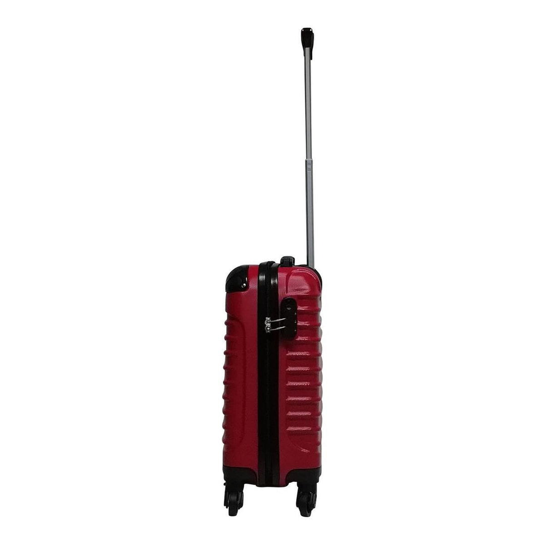 Complete 2-delige rode hardshell kofferset - Perfect voor weekendtrips en lange reizen.