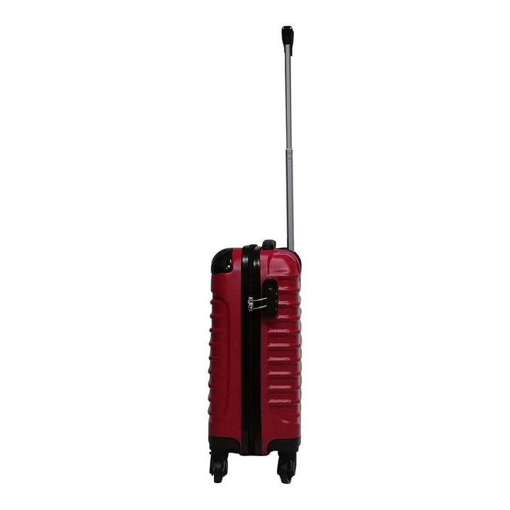 Complete 2-delige rode hardshell kofferset - Perfect voor weekendtrips en lange reizen.