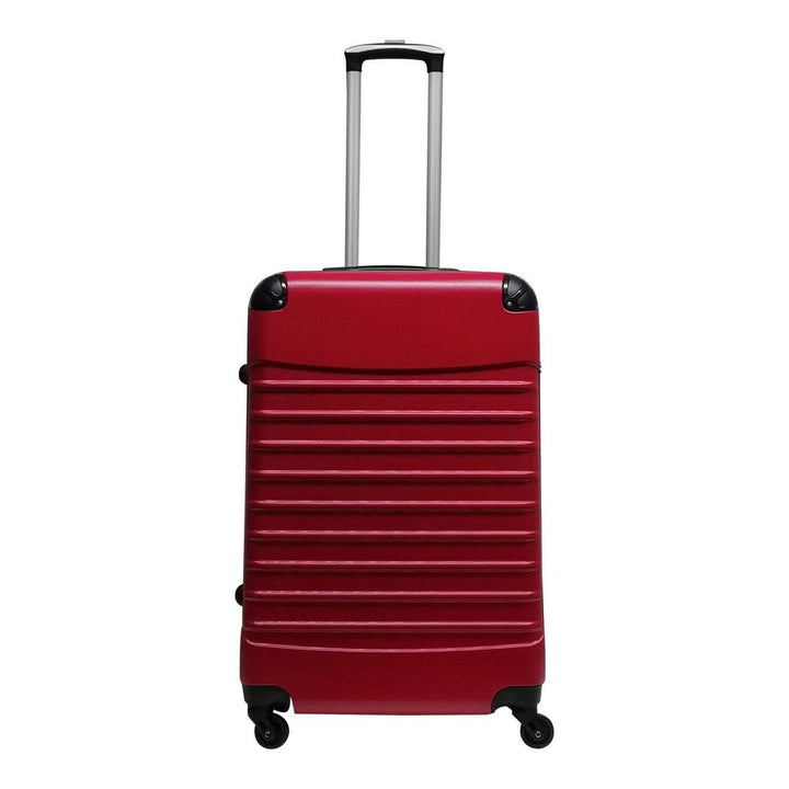 Rode hardshell reiskofferset met wielen - Gemaakt van sterk ABS, perfect voor elke bestemming.
