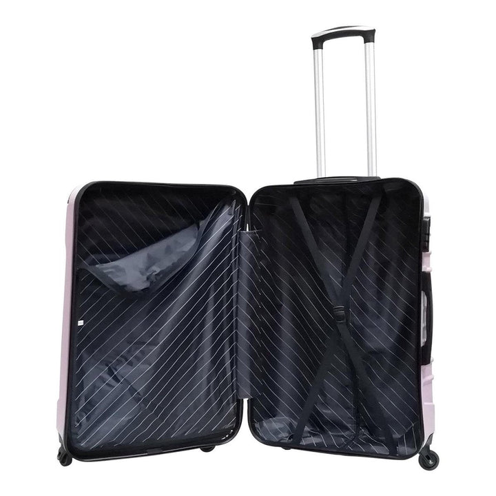 Functionele rode hardshell reiskoffer set - Inclusief cijferslot en handige wielen voor moeiteloos reizen.