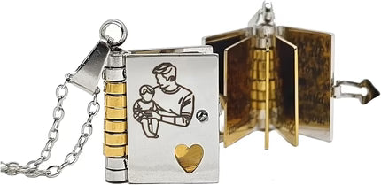 Stijlvolle unisex ketting met boekje, een betekenisvol geschenk van liefde voor hem of haar.
