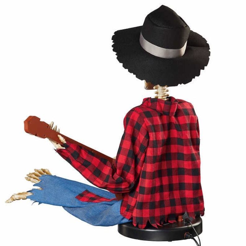 Griezelig en leuk: SkullGroove zingende skeletten met animatie en muziek voor Halloween binnen.