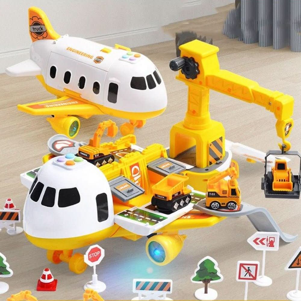 Educatieve SkyQuest vliegtuig speelset stimuleert creativiteit bij jonge kinderen; een duurzaam cadeau.