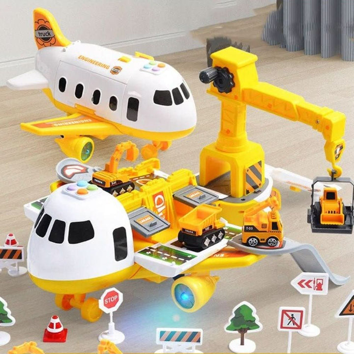 Educatieve SkyQuest vliegtuig speelset stimuleert creativiteit bij jonge kinderen; een duurzaam cadeau.