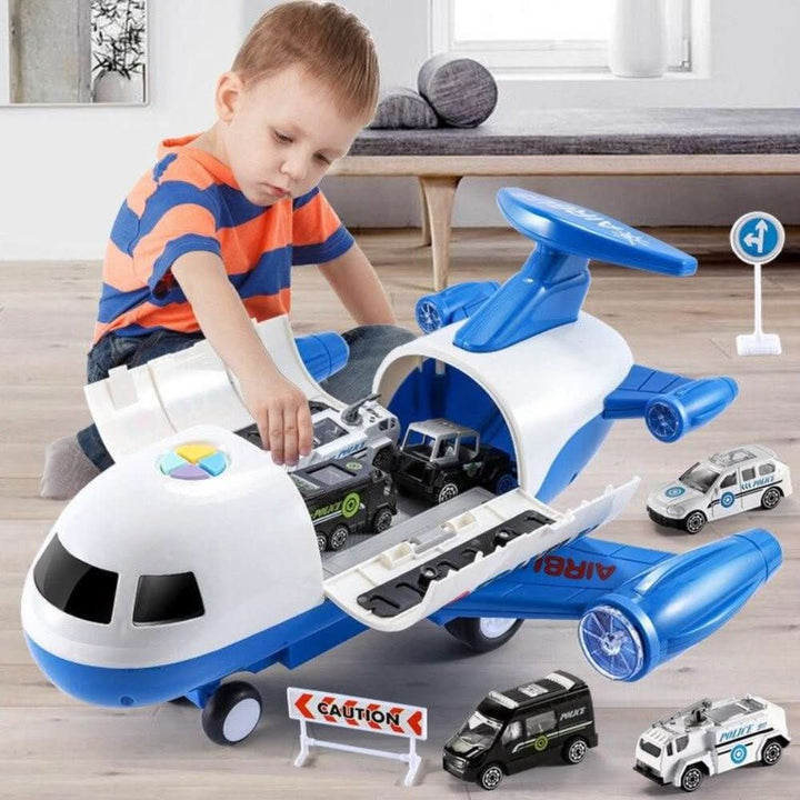Robuuste SkyQuest vliegtuig speelset van veilig ABS kunststof. Uren speelplezier voor actieve kinderen.