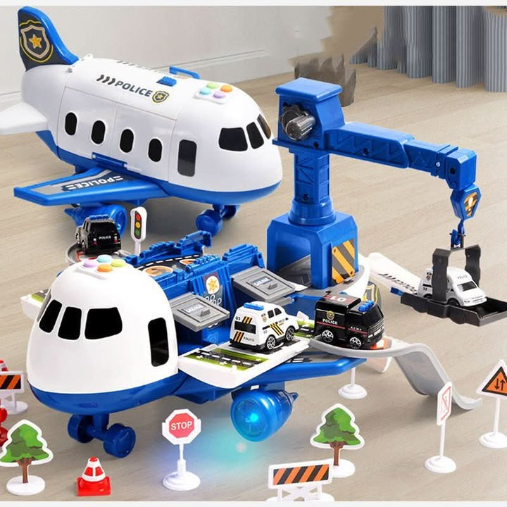 De SkyQuest vliegtuig speelset: hoogwaardig ABS kunststof speelgoed voor educatief en fantasierijk spel.