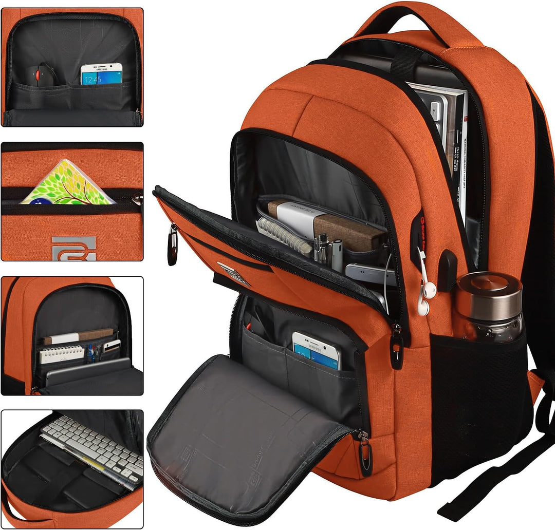 Ergonomische werk rugzak, compact, anti-diefstal en voorzien van een USB poort.