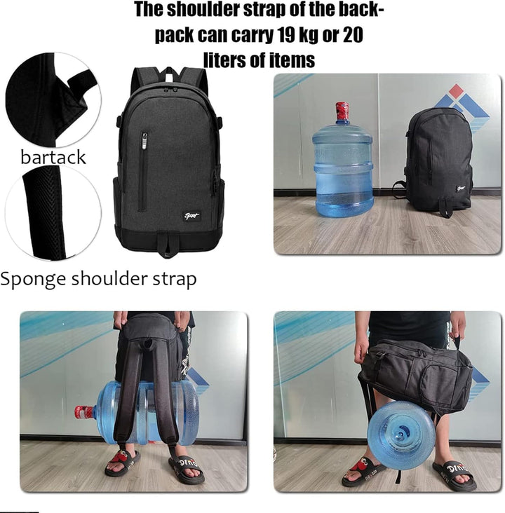 Slimme unisex 15,6" laptoprugzak met organiser vakken, voor werk, school en dagelijks pendelen.