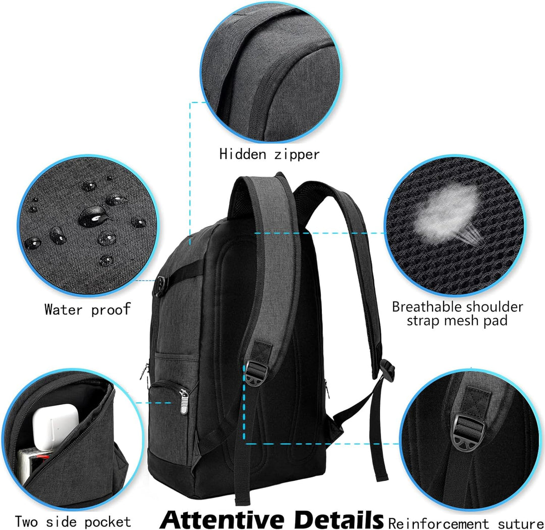 Waterbestendige duurzame 15,6" laptoprugzak, slank en unisex, geschikt voor elk weer.
