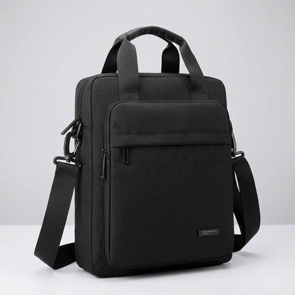 Unisex Vaylor laptoptas voor zakenreizen, met schouderriem, waterdicht nylon en veel opbergvakken.