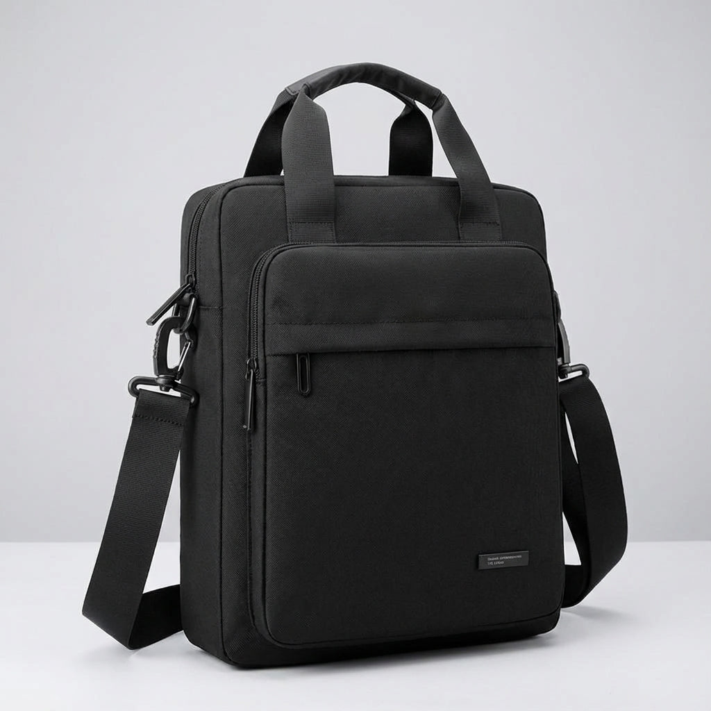 Unisex Vaylor laptoptas voor zakenreizen, met schouderriem, waterdicht nylon en veel opbergvakken.