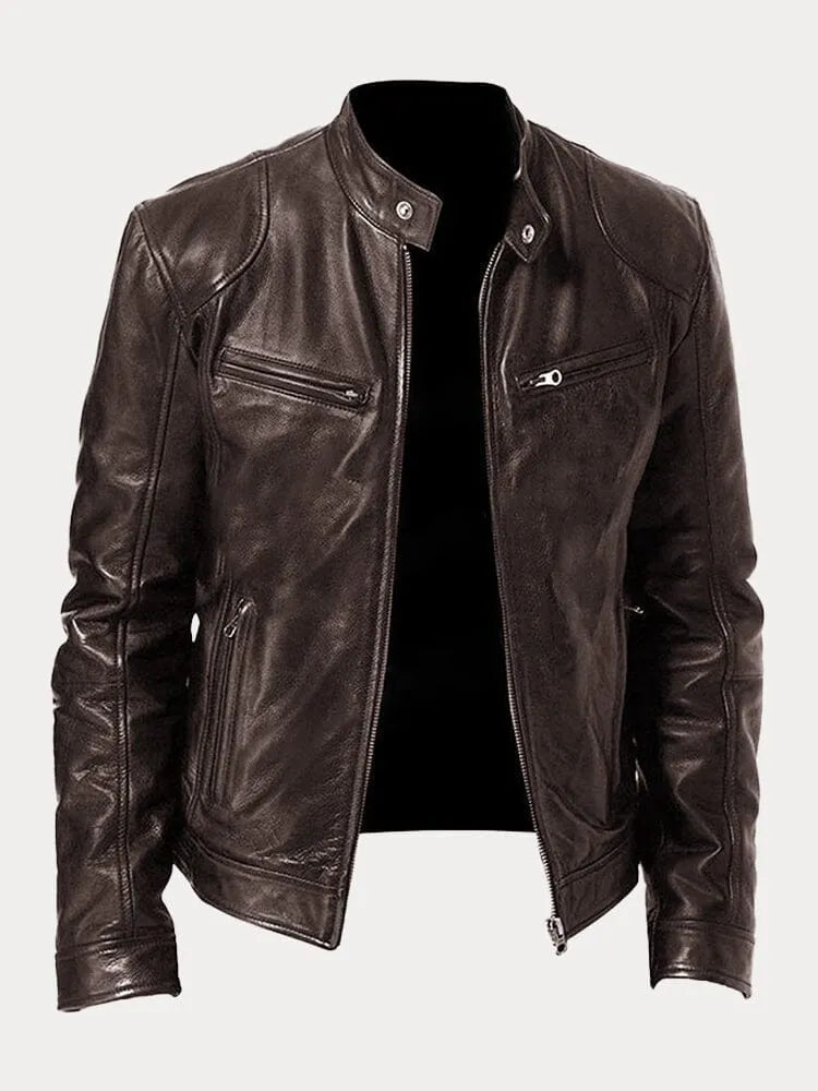 Deze slim fit heren racerjas is de perfecte keuze voor een strakke en trendy urban look.