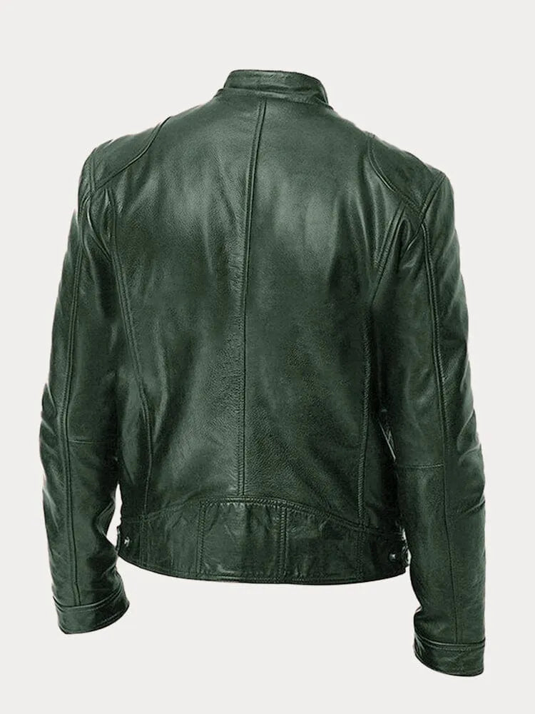 Strakke stijl slim fit heren racerjas, een essentieel item voor de urban mode liefhebber.