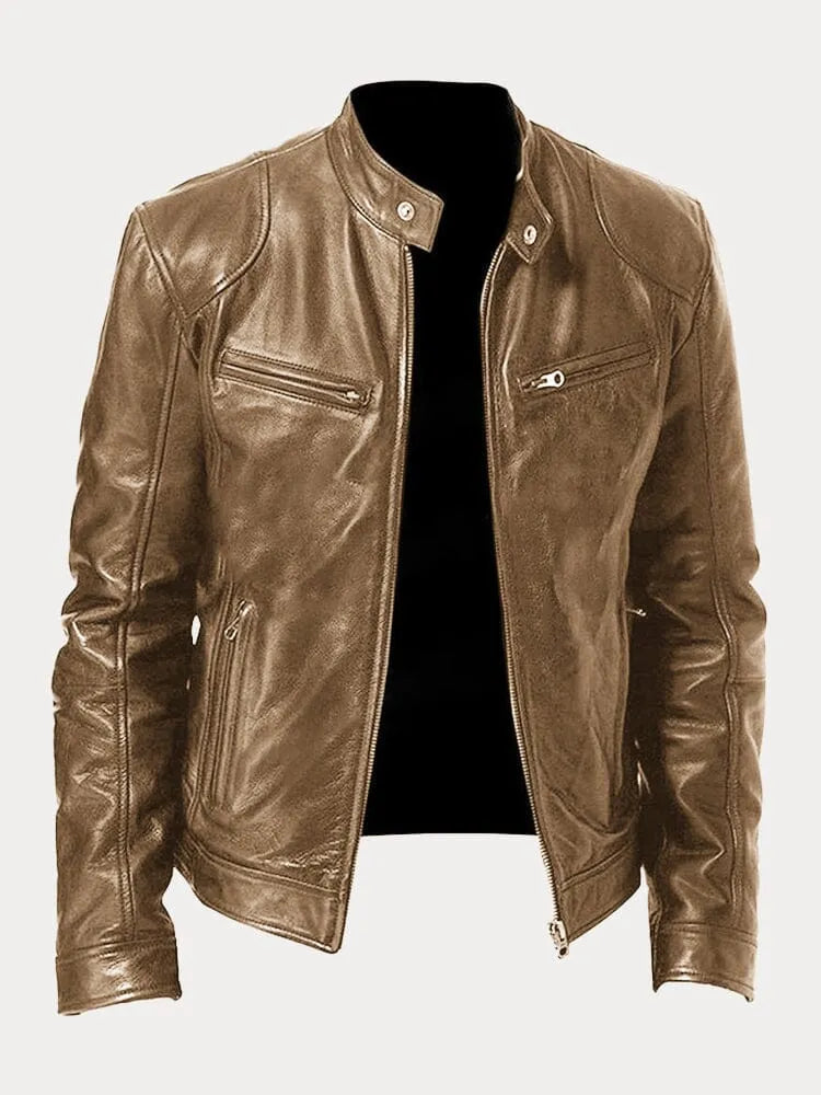 Heren slim fit racerjas, comfortabel en stijlvol, de ideale bovenkleding voor elke gelegenheid.