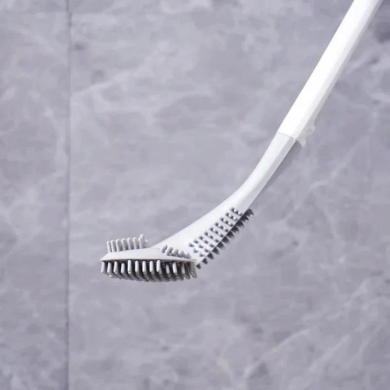 Slimme hygiënische TPR toiletborstel voor vlekkeloos en fris toilet. Borenvrij en eenvoudig te monteren.