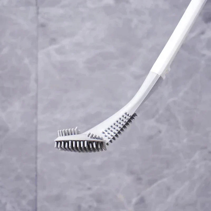 Slimme hygiënische TPR toiletborstel voor vlekkeloos en fris toilet. Borenvrij en eenvoudig te monteren.