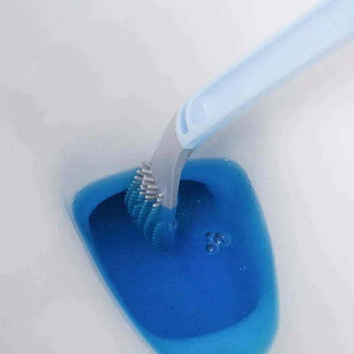 Eenvoudige borenvrije wandmontage van de slimme hygiënische toiletborstel, essentieel voor uw badkamer.