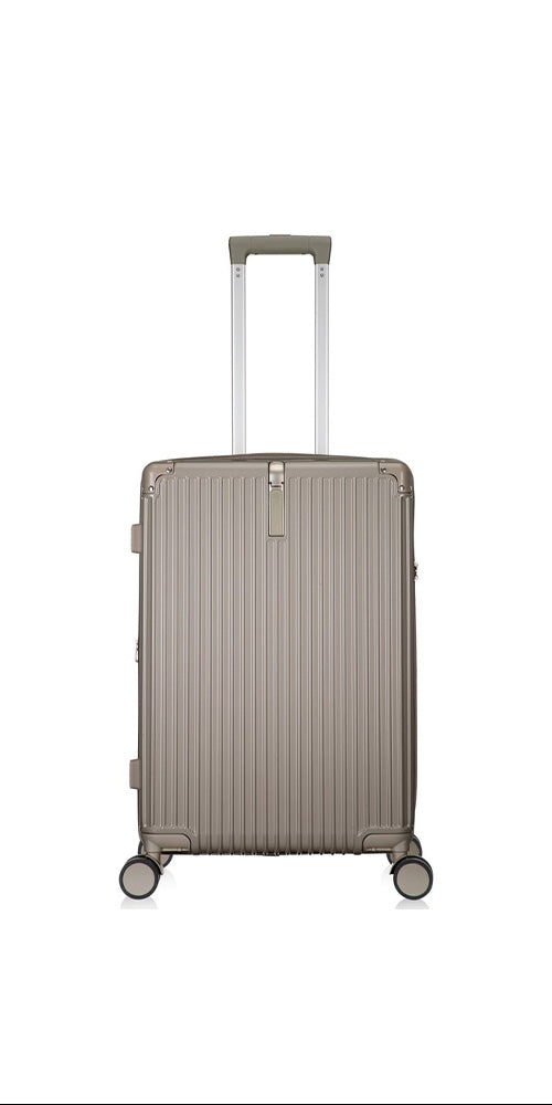 Slimme Mykonos hardshell koffer met USB-poort, bekerhouder en soepele wielen voor elke reis.