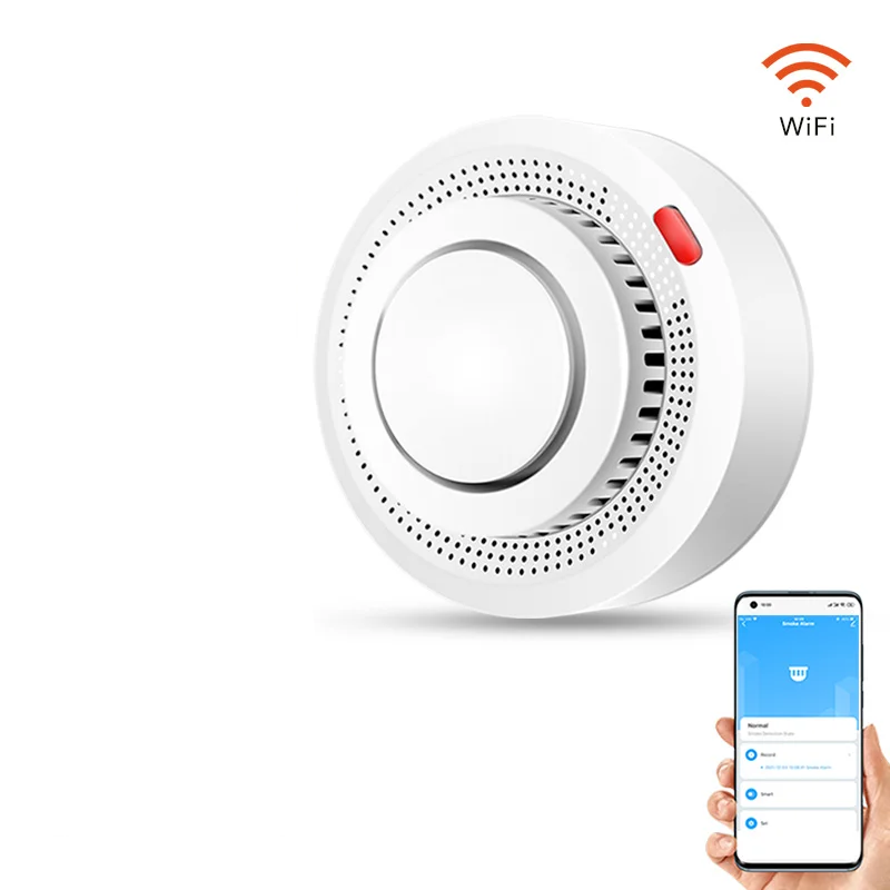 Digitale wifi rookmelder met direct 85dB alarm en meldingen op je smartphone bij brand.