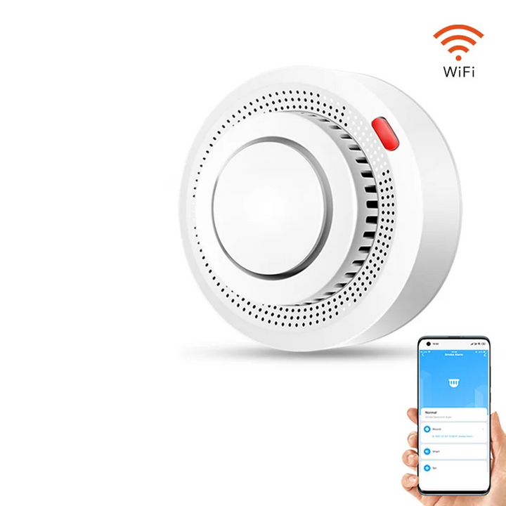 Digitale wifi rookmelder met direct 85dB alarm en meldingen op je smartphone bij brand.