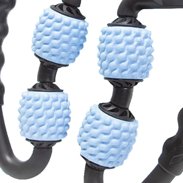 Draagbare SmoothGlide massageroller voor gemakkelijke zelfmassage. Perfect voor huidverstrakking & spierverlichting.
