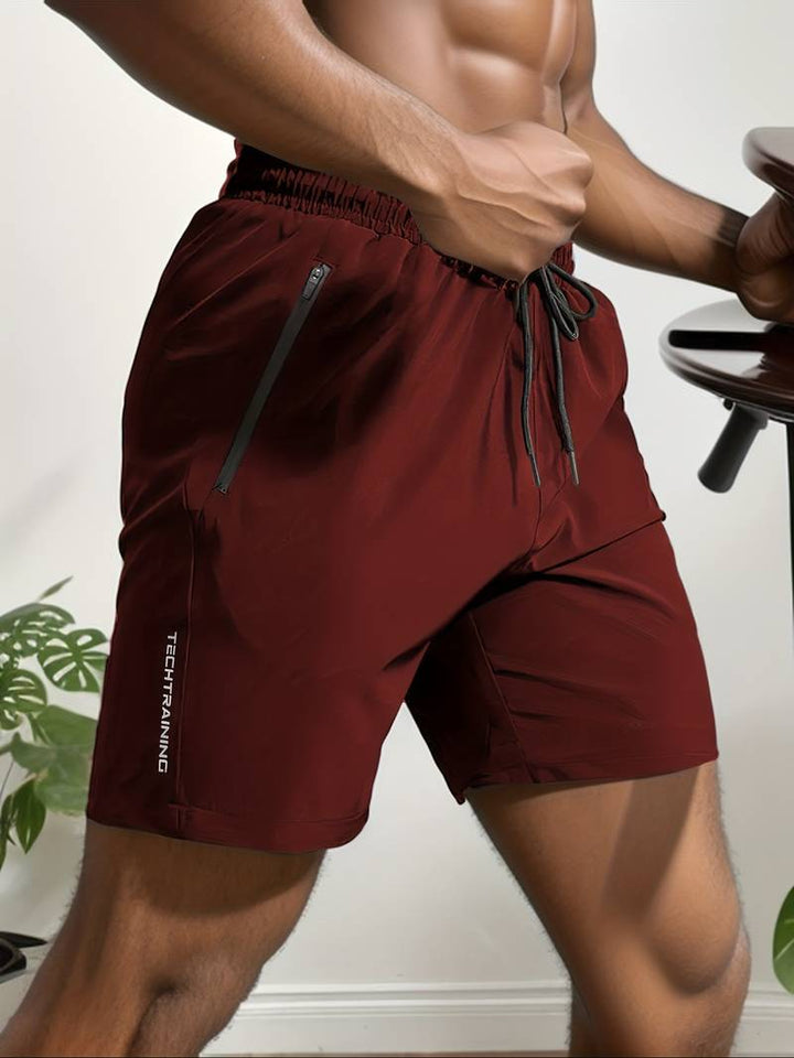 Zwarte heren sneldrogende shorts, ideaal voor zomerse dagen, strand of casual vakantie. Comfortabel & ademend.