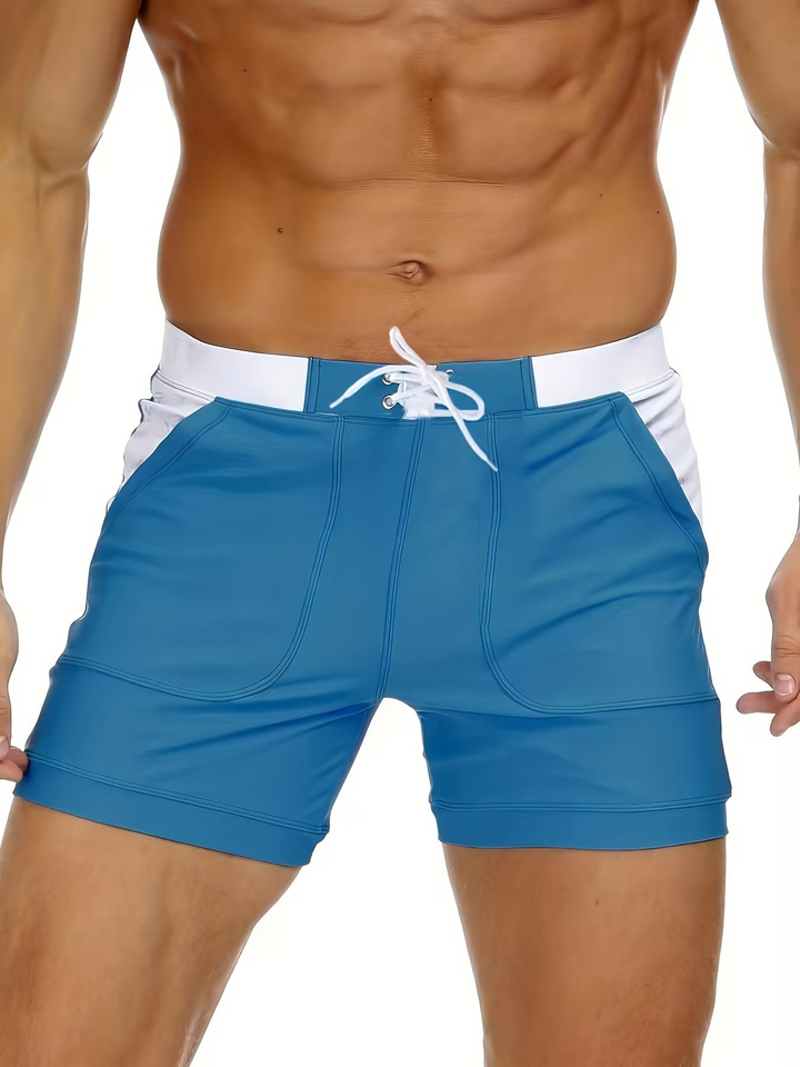 Stijlvolle heren zwemshort Elias: sneldrogend, ademend comfort voor zwemmen, strand en zomerse ontspanning.