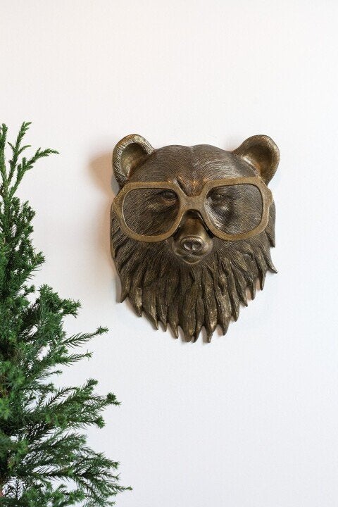 Klein muis dierenhoofd, handgeschilderde decoratie, perfect woonaccessoire voor elke wand.