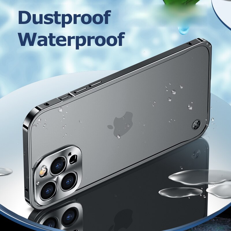 Robuuste stalen iPhone hoes met MagSafe magneet voor veilige bevestiging en superieure bescherming.