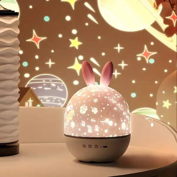 Sterrenprojector nachtlamp voor kinderen, creëert magisch droomlicht in de slaapkamer.