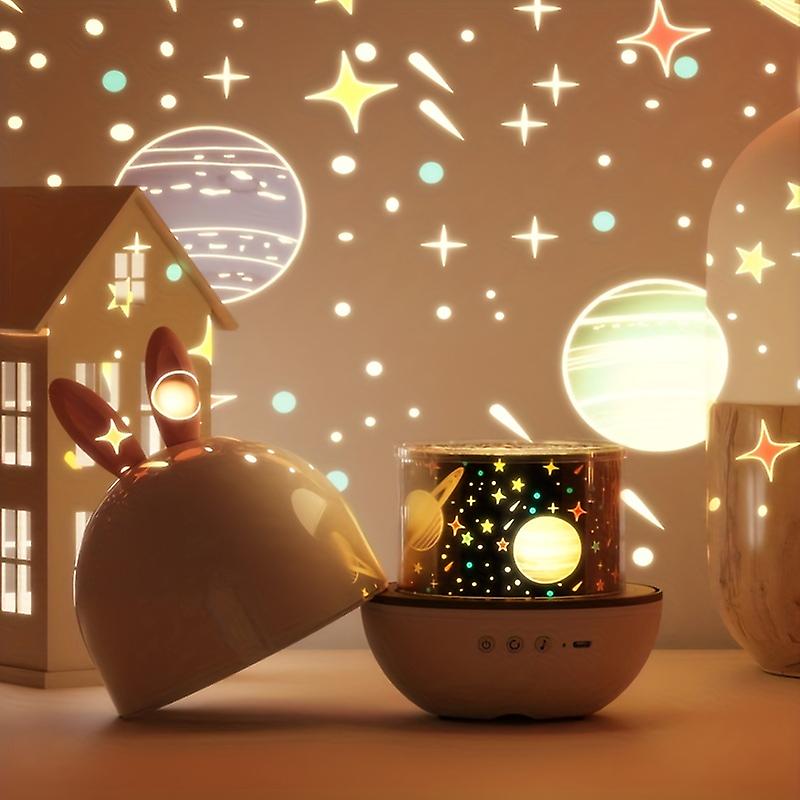 Cadeau-waardige sterrenprojector nachtlamp, droomlicht met zachte projectie voor kinderslaapkamer.