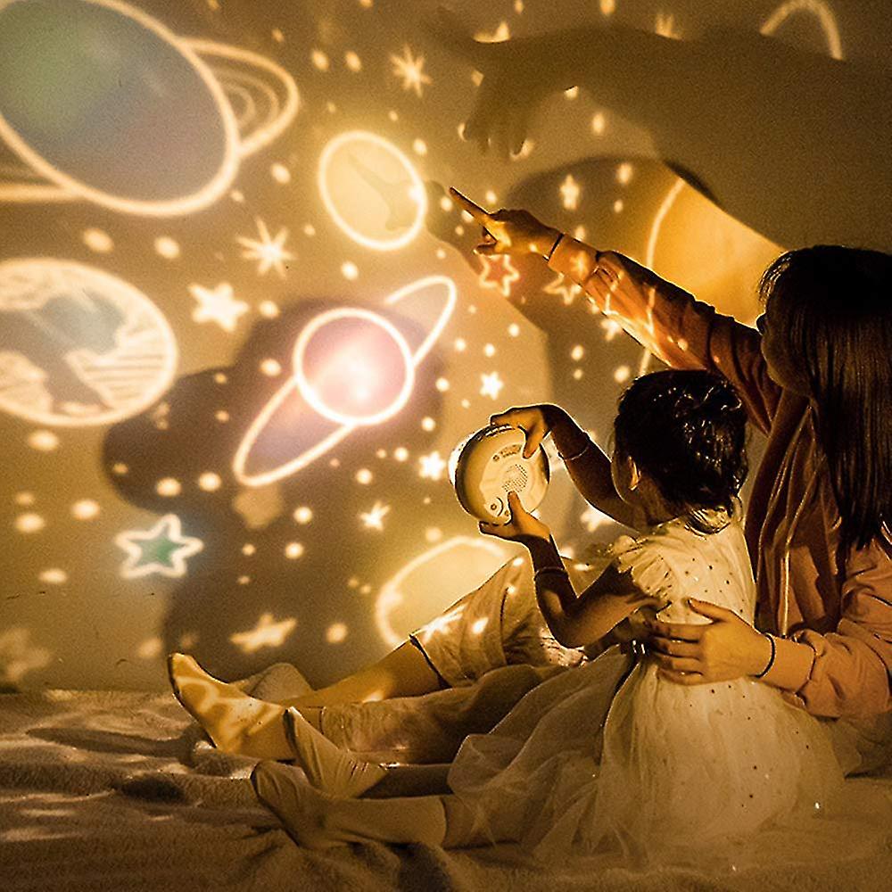 Hert sterrenprojector nachtlamp, USB oplaadbaar droomlicht, ideaal cadeau voor kinderen.