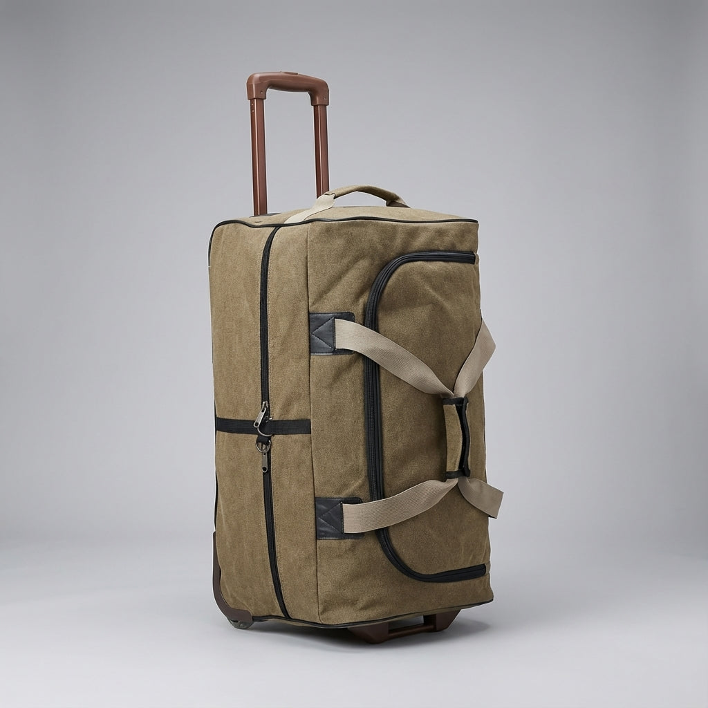 CanvasHaul heavy duty reistas met wielen, dé stevige koffer voor zorgeloos reizen en alle bagage.