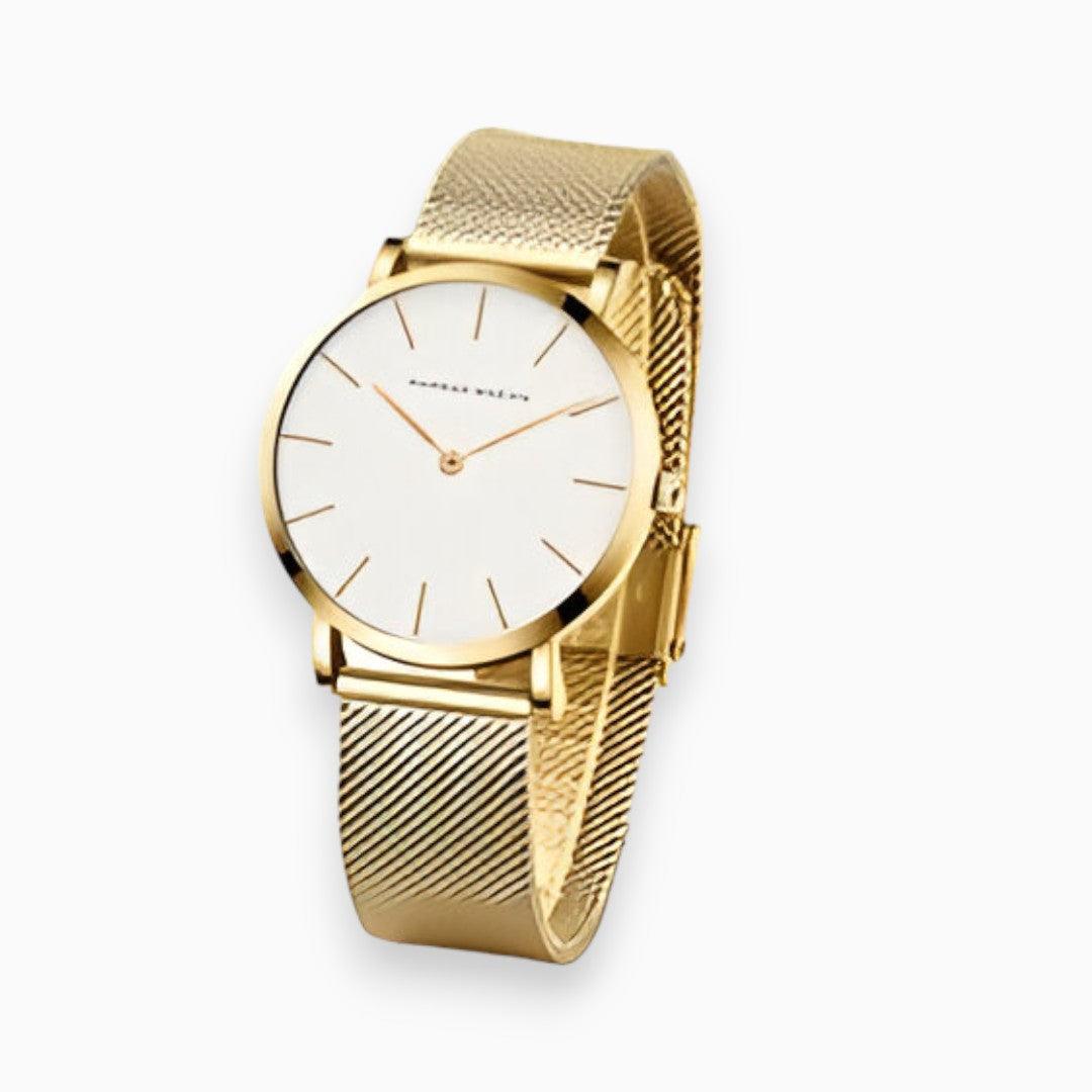 Tijdloos Elara titanium horloge; verkrijgbaar in zilver, goud of roségoud voor elke elegante stijl.
