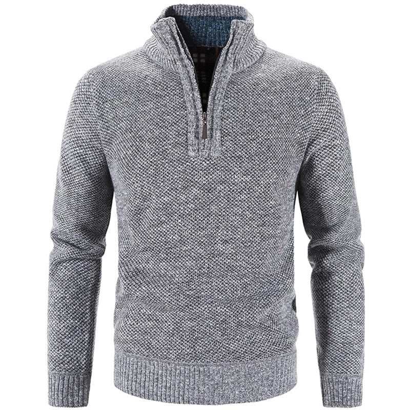 Comfortabel heren ritsvest met hoge col voor mannen. Een trendy en warm kledingstuk voor koudere dagen.