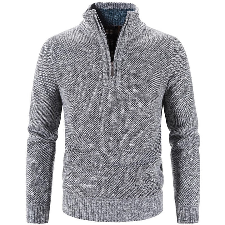 Comfortabel heren ritsvest met hoge col voor mannen. Een trendy en warm kledingstuk voor koudere dagen.