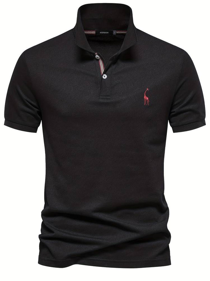 "Stijlvol heren poloshirt, elegant en comfortabel, perfecte pasvorm, ontworpen voor veelzijdige looks in elke outfit."