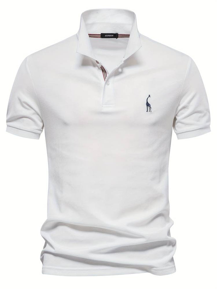 "Stijlvol heren poloshirt, elegant en comfortabel, perfecte pasvorm, ontworpen voor veelzijdige looks in elke outfit."