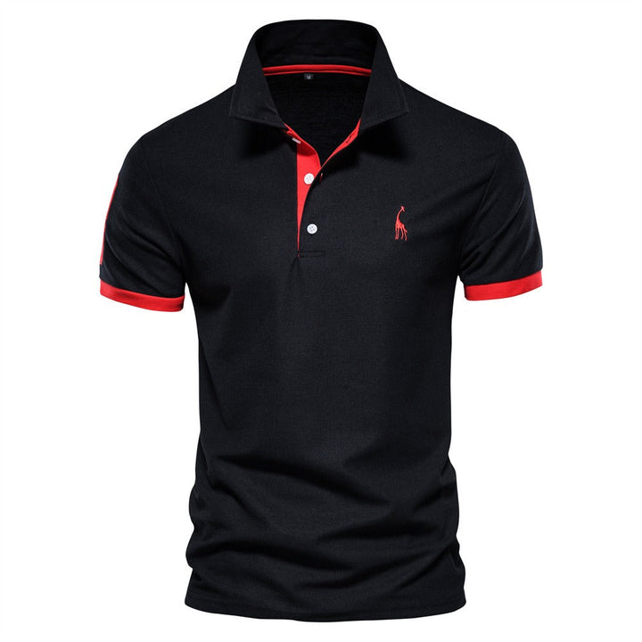 Trendy heren poloshirt, comfortabele zomerkleding voor mannen. Stijlvolle korte mouw, perfect voor casual outfits.