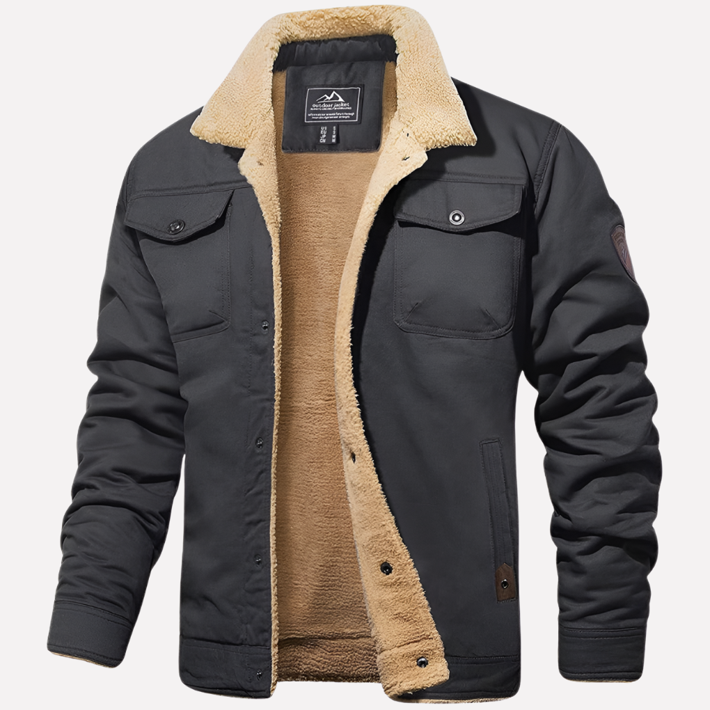 Comfortabel heren Sherpa jack, een warm winterjack. Ideaal als stijlvolle bovenkleding voor koude dagen.