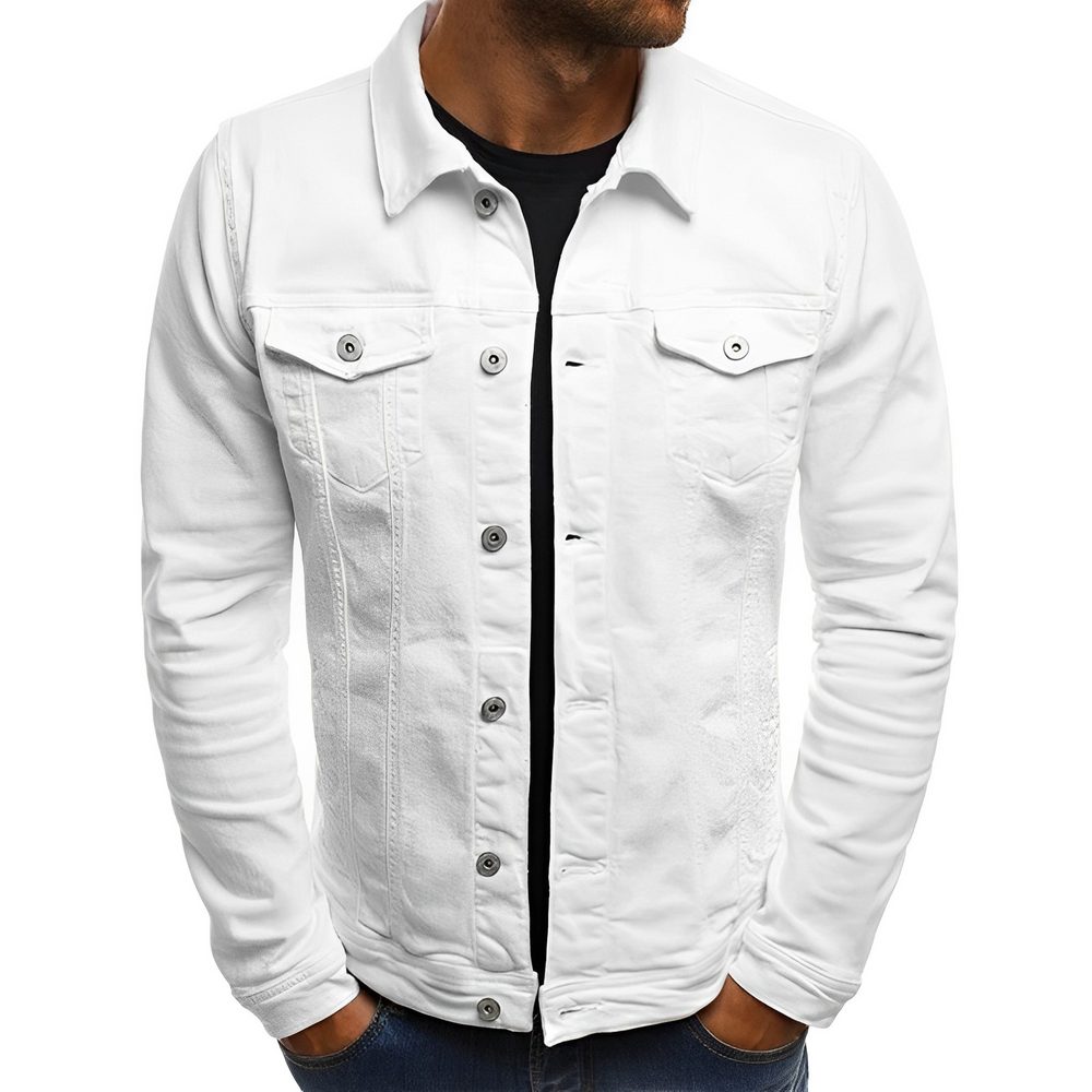 Veelzijdig heren spijkerjack, perfect als casual mode bovenkleding. Duurzaam denim jack voor een moderne look.