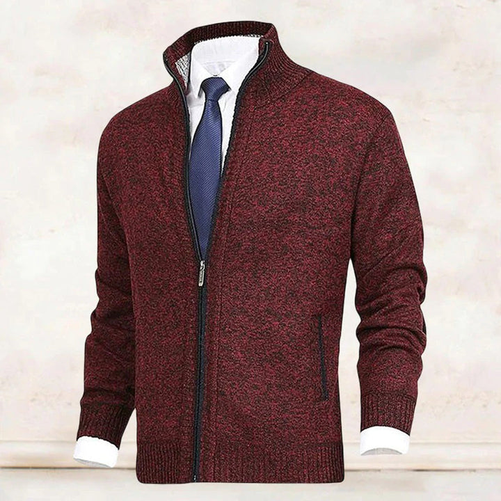 "Stijlvol herenfleece vest met rits, moderne pasvorm, comfortabel en warm, ideaal voor casual en formele gelegenheden."