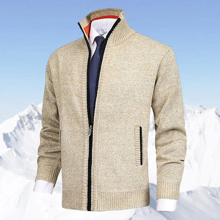 "Stijlvol herenfleece vest met rits, moderne pasvorm, comfortabel en warm, ideaal voor casual en formele gelegenheden."