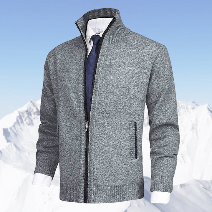 "Stijlvol herenfleece vest met rits, moderne pasvorm, comfortabel en warm, ideaal voor casual en formele gelegenheden."