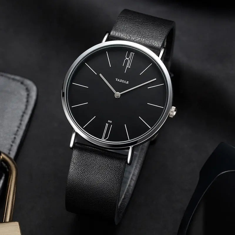 Henry herenhorloge, tijdloos design, met hoogwaardige bruine lederen band, perfect voor heren.