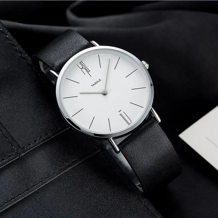 Klassiek herenhorloge Henry, elegant accessoire voor de moderne man, met stijlvolle wijzerplaat.