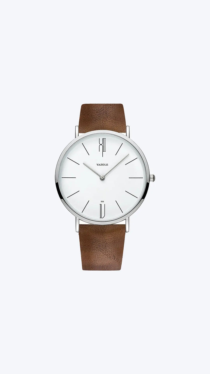 Henry herenhorloge, stijlvol accessoire om de pols, met comfortabele lederen band en quartz uurwerk.