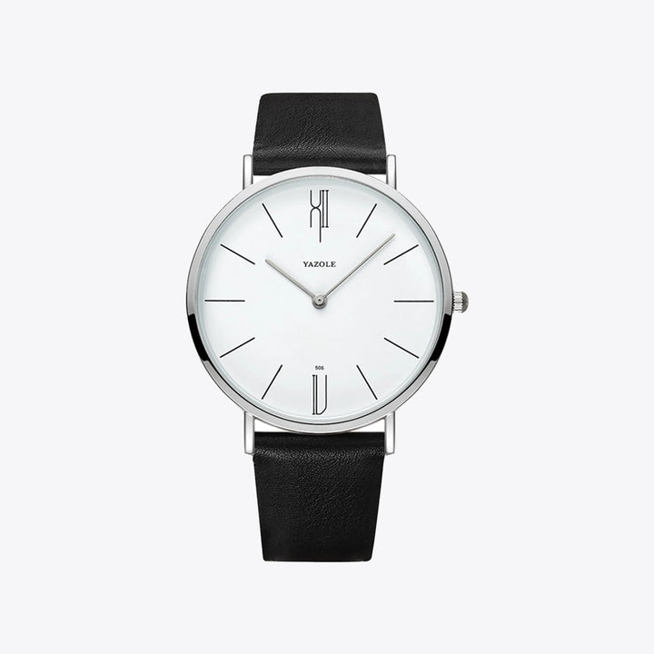 Stijlvol Henry herenhorloge, compleet met klassieke leren band en gesp, een elegant accessoire voor heren.